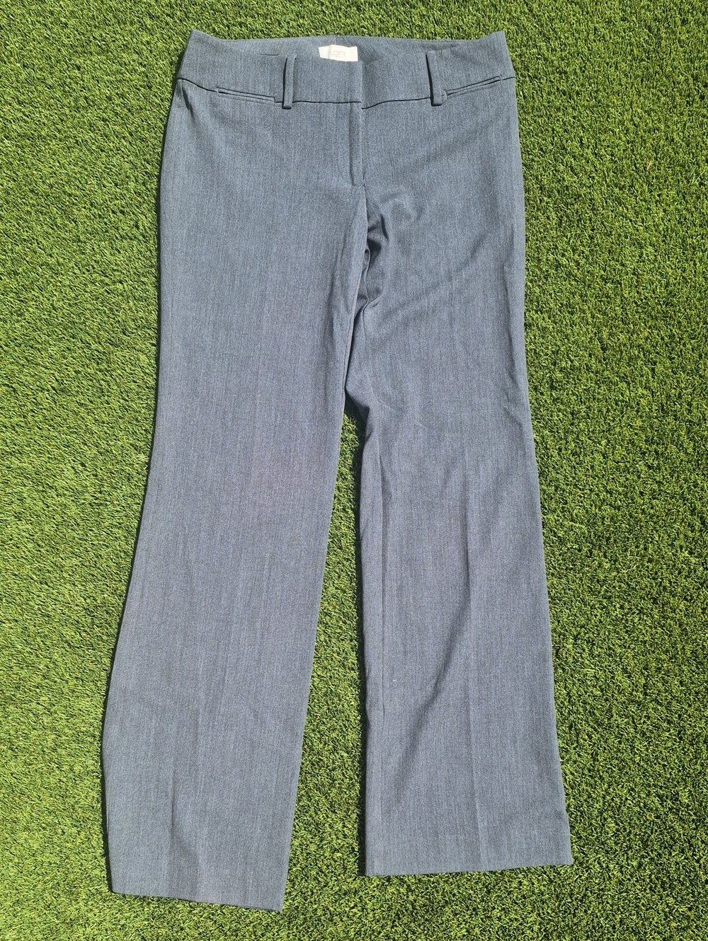 LOFT Wide-Leg Dress Pants in Grey